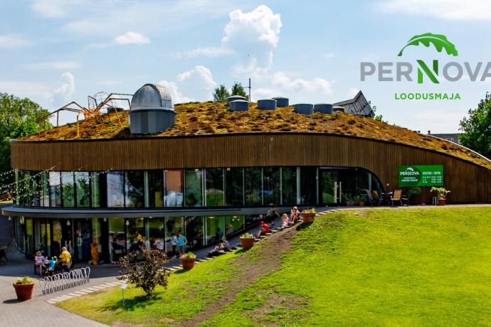 Pernova loodusmaja pilt ja logo