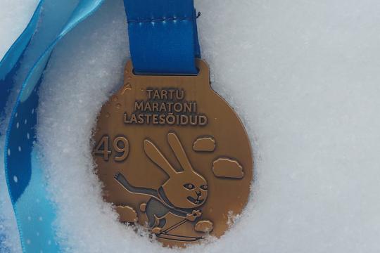 Tartu Maratoni lastesõitude medal
